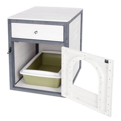 猫トイレ おしゃれ ドイツKerbl キャットトイレクローゼット アイダ キャットトイレ cm