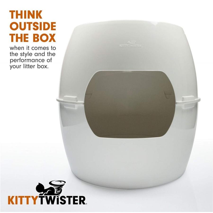 早い者勝ち訳あり！ 猫トイレ おしゃれ アメリカKITTYTWISTER USA製キャットトイレ キティツイスターリッターボックスTRIO 【2114829495】(10684円)