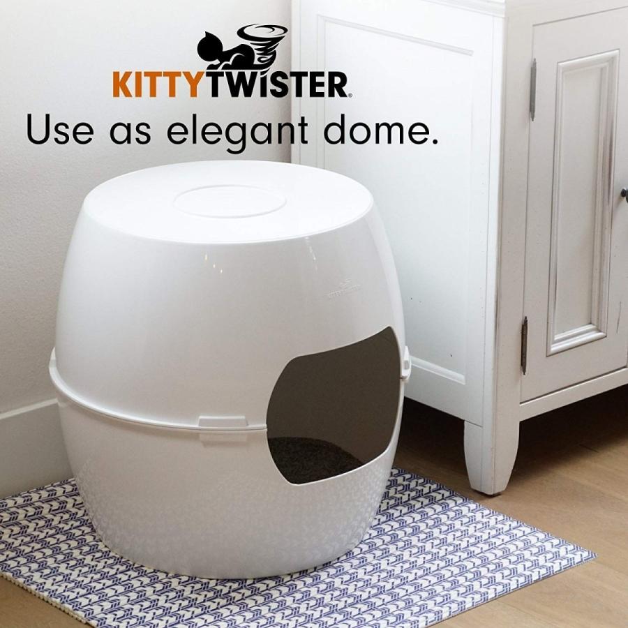 早い者勝ち訳あり！ 猫トイレ おしゃれ アメリカKITTYTWISTER USA製キャットトイレ キティツイスターリッターボックスTRIO 【2114829495】(10684円)