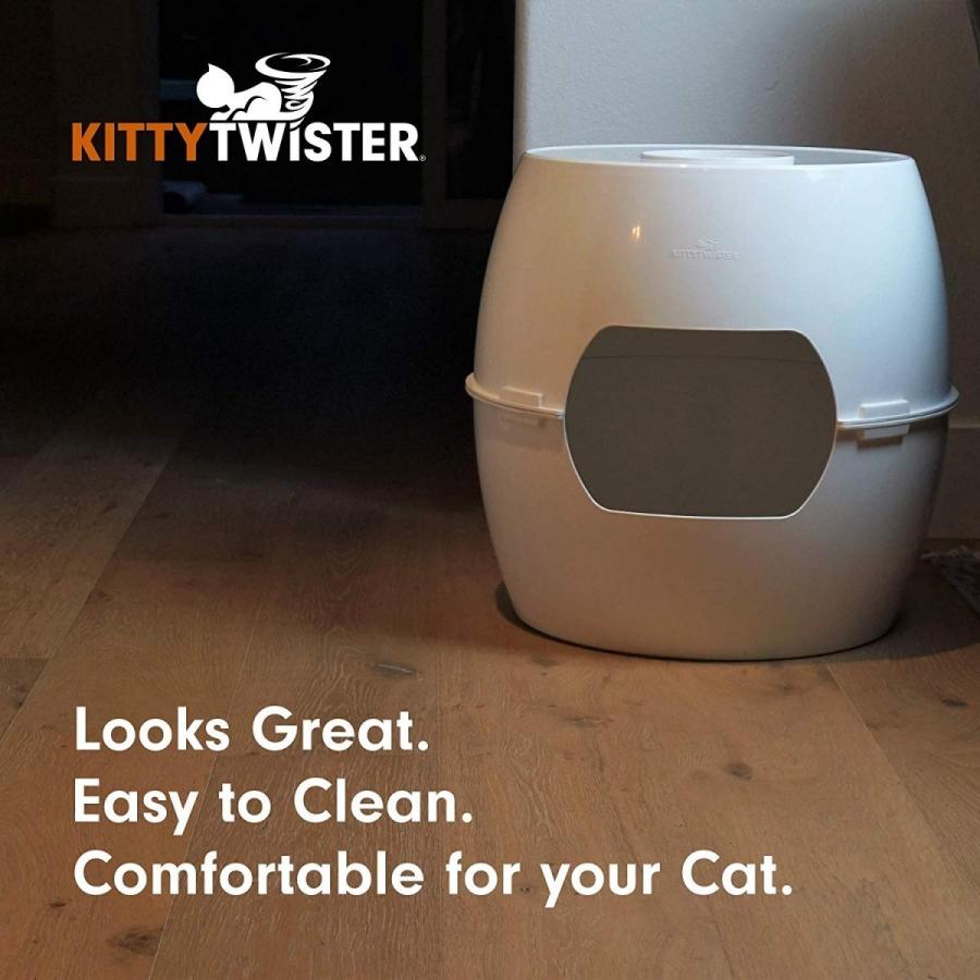早い者勝ち訳あり！ 猫トイレ おしゃれ アメリカKITTYTWISTER USA製キャットトイレ キティツイスターリッターボックスTRIO 【2114829495】(10684円)