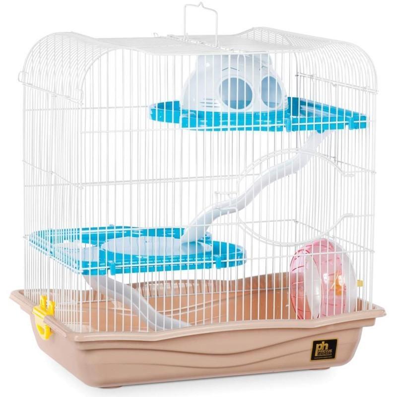 アメリカプレビューペット カラフルなカラーのハムスターケージ。PrevuePet ストーリーヘブンハムスターケージ2004 ベージュ | 