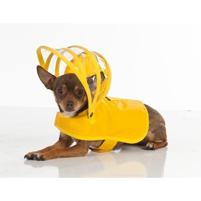 レインコート PushPushi レインボーラインドッグレインコート