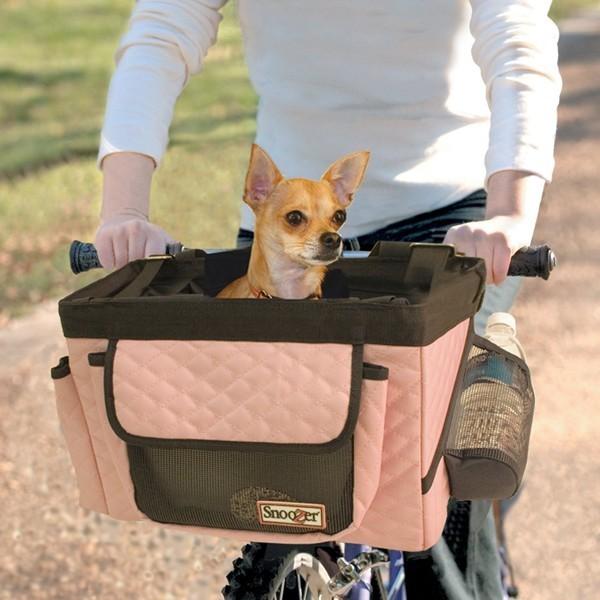 自転車用キャリー SNOOZER スヌーザー 自転車装着型ドッグキャリー ドッグバイシクルバスケット ピンク