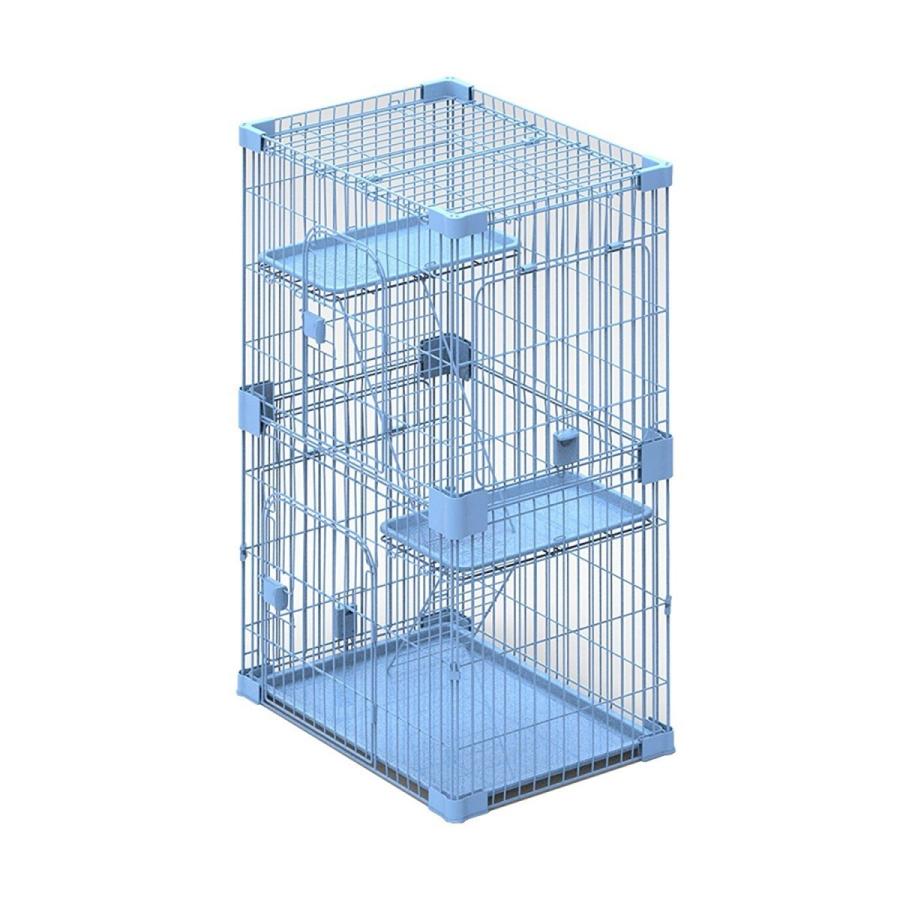 キャットケージ アメリカPetPals 猫ケージ ワイヤーハウス2レベル 