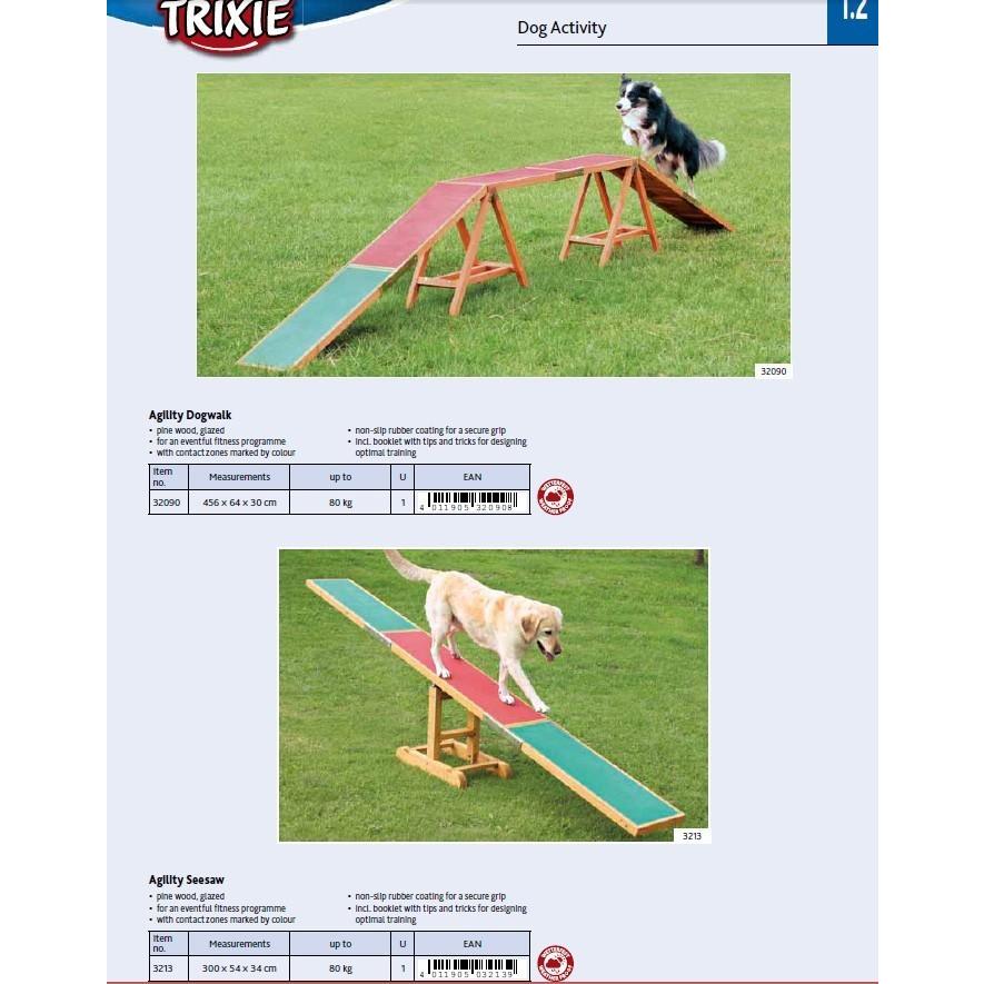 特別送料無料 ドッグランでも御用達のアクティビティグッズ アジリティグッズ 同梱不可 ドッグアクティビティアジリティシーソー ドイツtrixie 犬用品