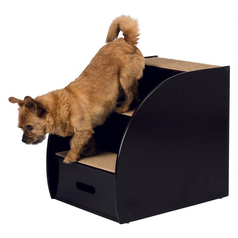 ペットスロープ ドイツTRIXIE 木製階段 木製階段 3ステップウッドペットステアーハウス ブラウン ペットステップ 同梱不可 犬用 スロープ 木製階段 ×