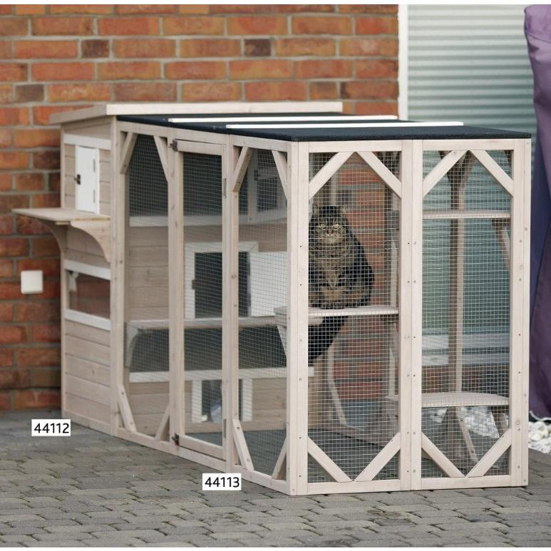 【限定品】 キャットタワー 据え置き ドイツTRIXIE 新発売 屋外用大型木製キャットケージ ナチュラキャットホームXXL 大型商品 同梱不可 【MY1202763176】(42473円)