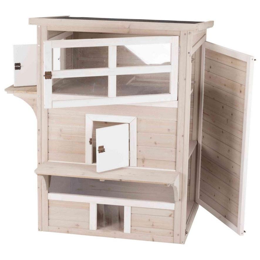 【限定品】 キャットタワー 据え置き ドイツTRIXIE 新発売 屋外用大型木製キャットケージ ナチュラキャットホームXXL 大型商品 同梱不可 【MY1202763176】(42473円)