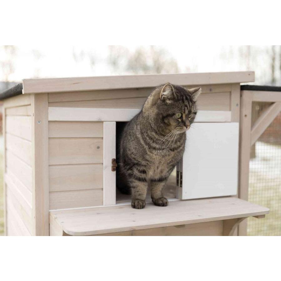 【限定品】 キャットタワー 据え置き ドイツTRIXIE 新発売 屋外用大型木製キャットケージ ナチュラキャットホームXXL 大型商品 同梱不可 【MY1202763176】(42473円)