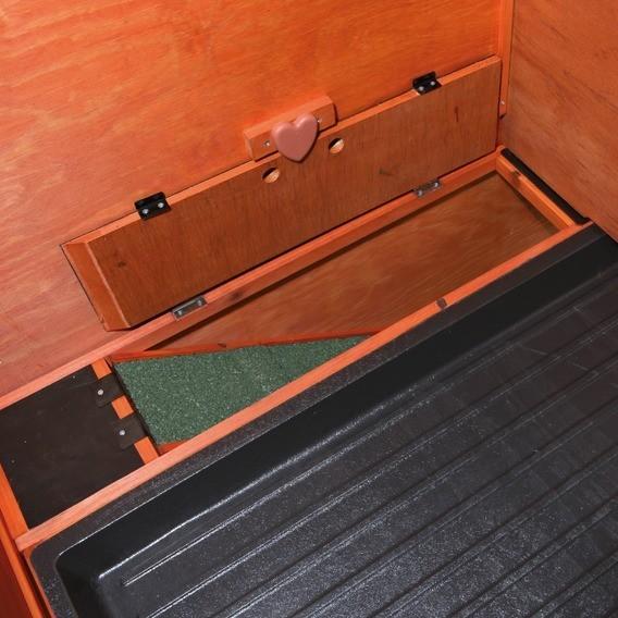 小動物ケージ ドイツTRIXIE 屋外用ラビットケージ スモールアニマルハッチエンクローズ ブラウン 大型商品 同梱不可