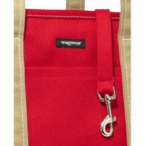 犬のキャリーバッグwagwear ボートキャンバス・キャリー/レッド L