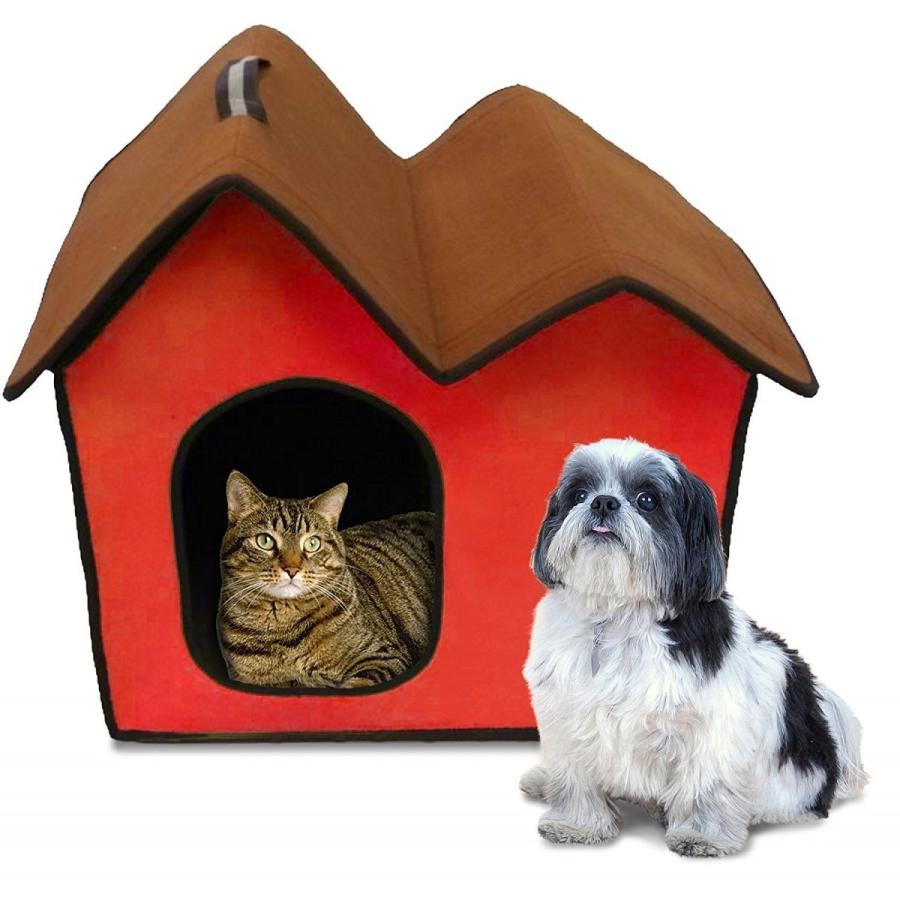 犬小屋 アメリカ PENNPLAX ペンプラックスポータブルソフトドッグハウス レッド 犬 ハウス プラスチック」の人気