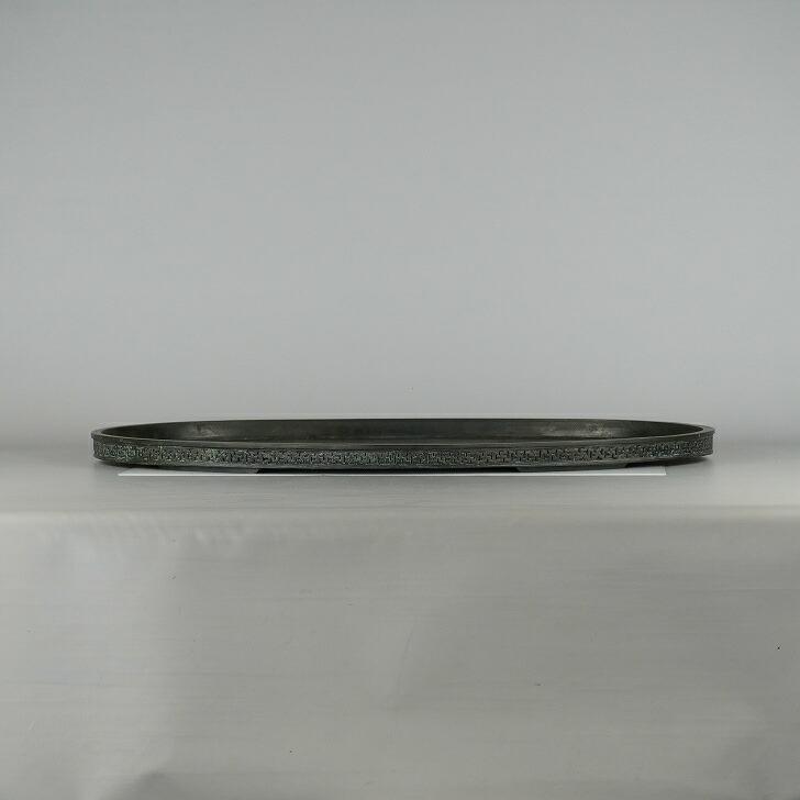 盆栽 鉢 銅水盤 大明宜徳 幅49.5cm 【公式通販】
