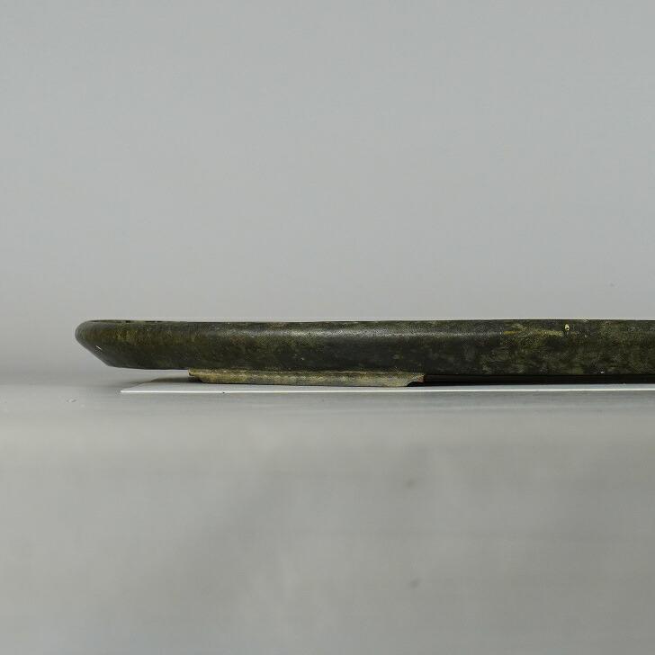 中古】水盤 銅水盤 大型 長辺 約55.5cm 楕円 落款なし 銅盤 小判 鉢