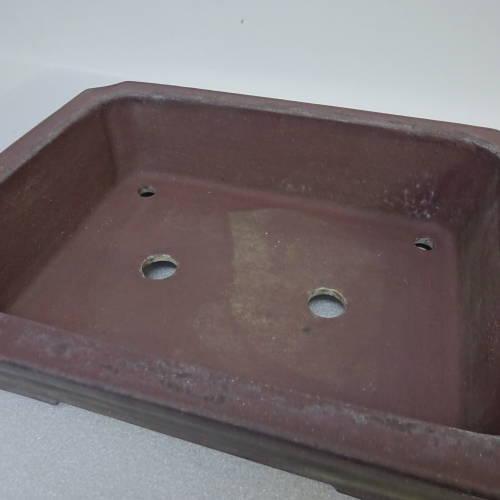 盆栽鉢 松泉焼山秋造 常滑 楕円鉢