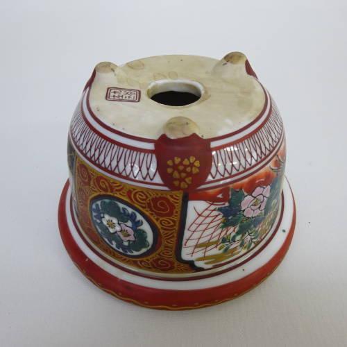 盆栽鉢 九谷庄三 箱付き 丸鉢_8