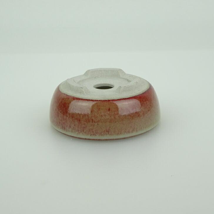 盆栽鉢 青香 小鉢 長辺 約6cm 丸鉢 釉薬 新品 数量物 : はニわ株式会社