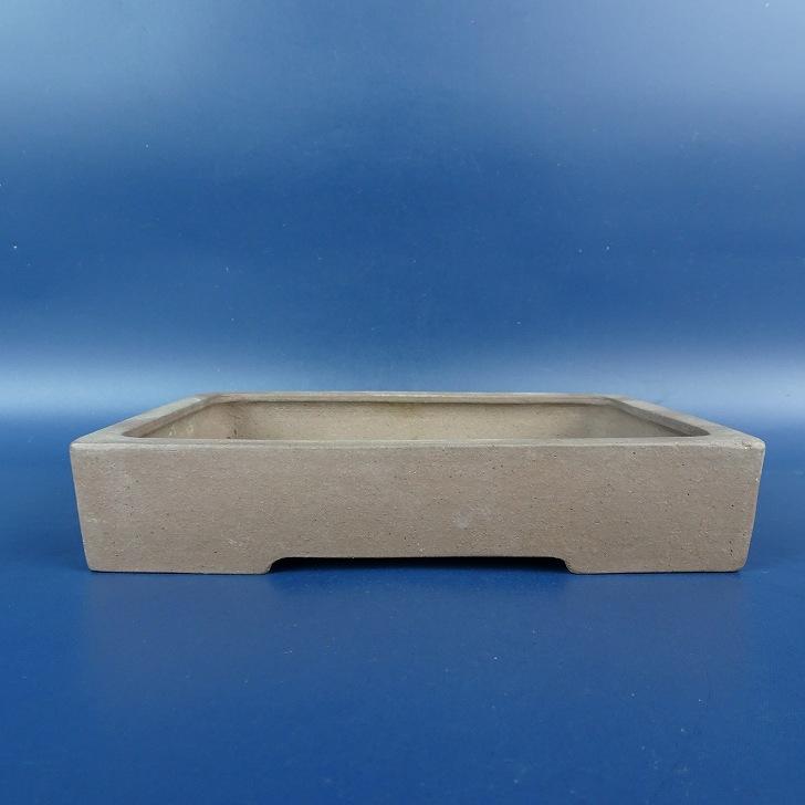 中古】盆栽鉢 常滑 柴勝 小型 長辺 約15.7cm 長方鉢 泥物 現品 中古鉢