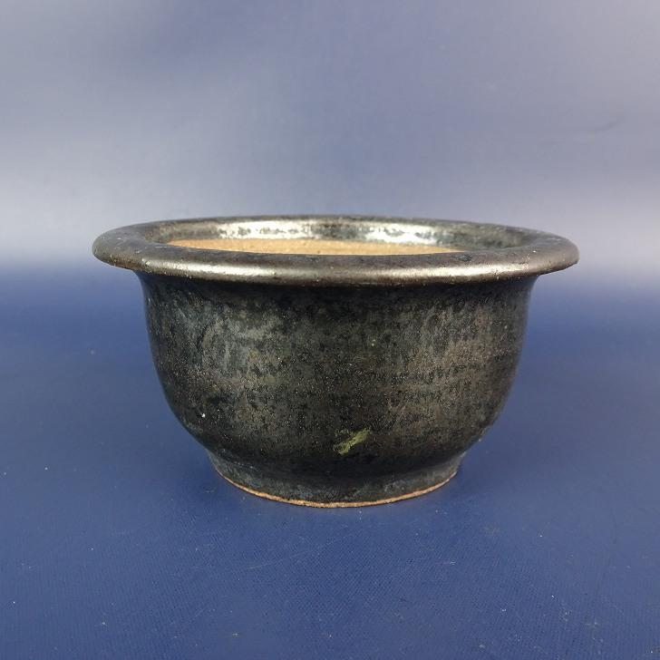 渡邉壹興　盆栽鉢　黄釉長方 渡邉壹興 盆栽鉢 黄釉長方 中古】盆栽鉢 常滑 壱興 渡辺