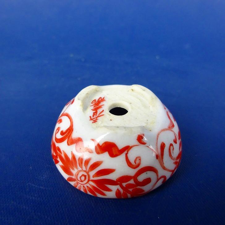 中古】盆栽鉢 春嘉 はるよし 豆鉢 長辺 約3cm 丸鉢 切足 赤絵 中古】盆栽鉢 春嘉 はるよし 豆鉢 長辺 約3cm 丸鉢 切足 赤絵