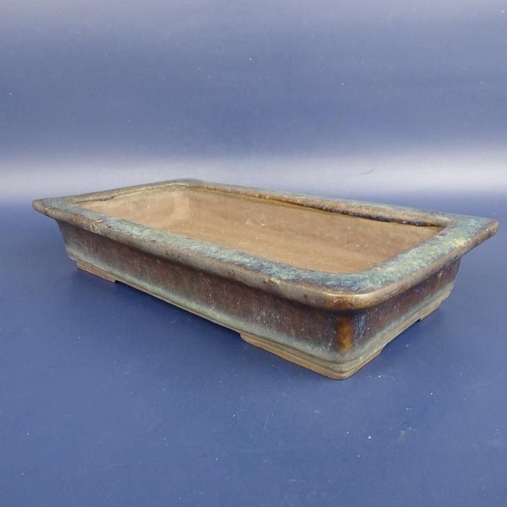 見つけた方はラッキー　時代物　青縁千筋文三つ組入れ子鉢 見つけた方はラッキー 時代物 青縁千筋文三つ組入れ子鉢 美術品・
