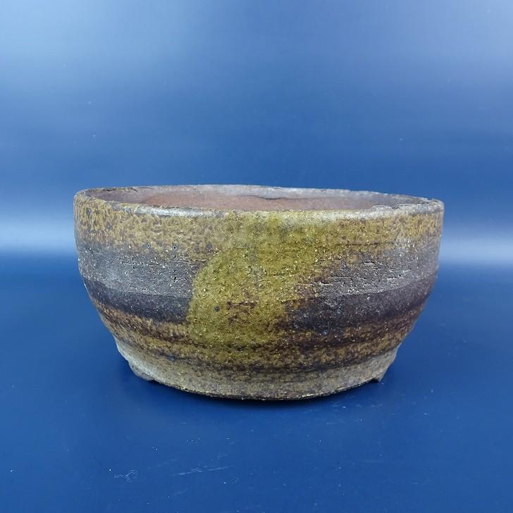 盆栽鉢 文五郎 楕円② 中国古盆器 紫砂 盆栽鉢 紫泥外縁