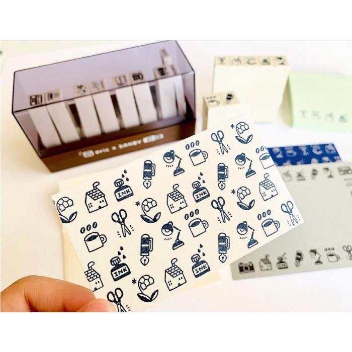 Eric エンドレススタンプ 16種類入り 専用ケース付き エリック デザイン スタンプ はんこ かわいい おしゃれ ゴム印 サンビー Eric Endless Stamp はんこ堂 通販 Yahoo ショッピング
