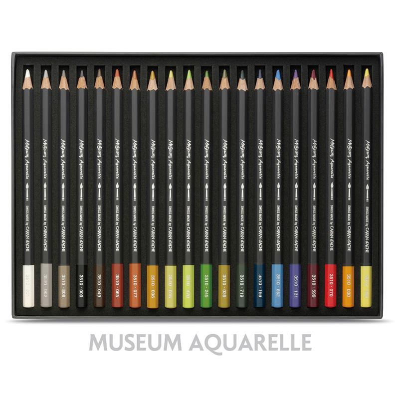 Caran d'Ache カランダッシュ ミュージアムアクアレル 水性色鉛筆 20色セット ランドスケープ 紙箱入 3510-420 正規輸入品_8