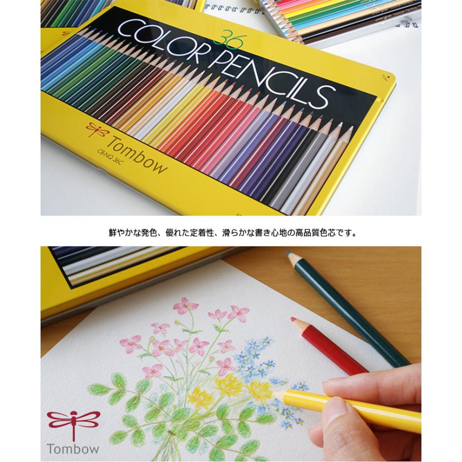 トンボ鉛筆 色鉛筆 NQシリーズ 36色セット CB-NQ36C : 印鑑と文具と