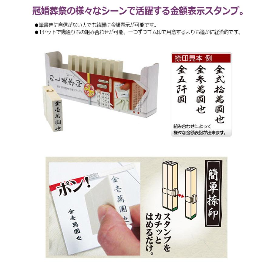 サンビー（SANBY） エンドレススタンプ 慶弔袋金額表示用スタンプ のし