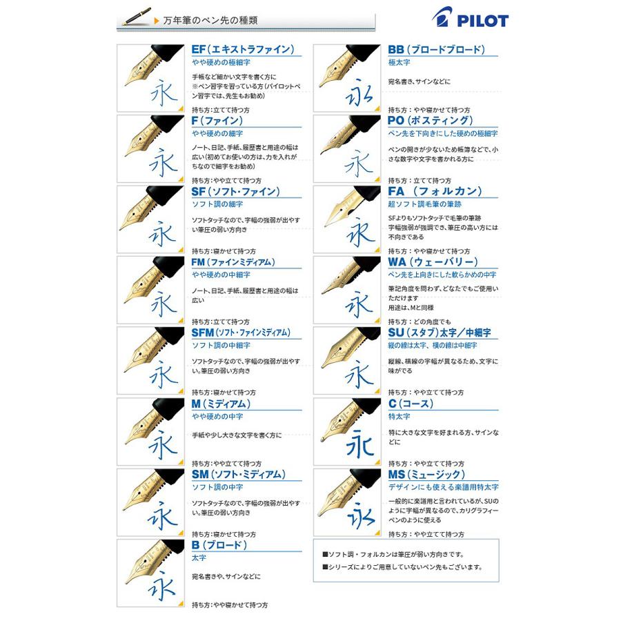 PILOT（パイロット） キャップレス ストライプ 万年筆 FC-3MS 細字