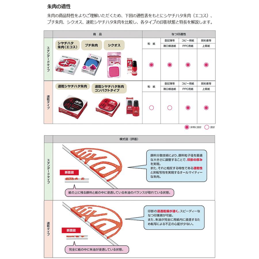シヤチハタ（Shachihata） 朱肉（エコス） 75号 盤面サイズ78mm MG
