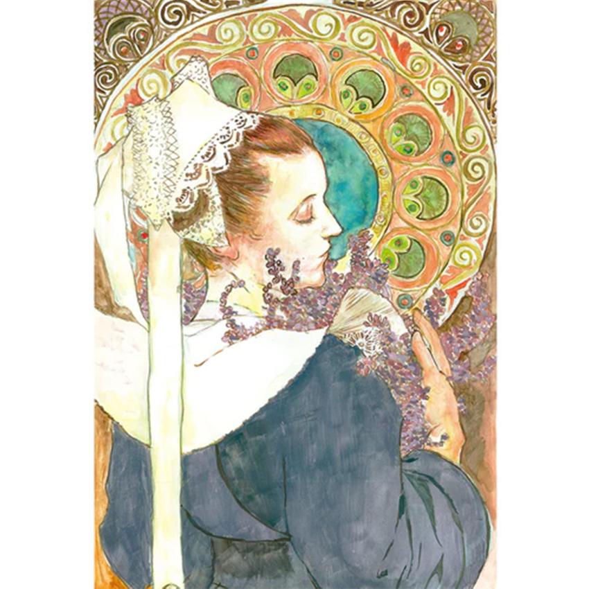 呉竹 Kuretake 顔彩耽美 アール・ヌーヴォーカラーセット 24色 絵具