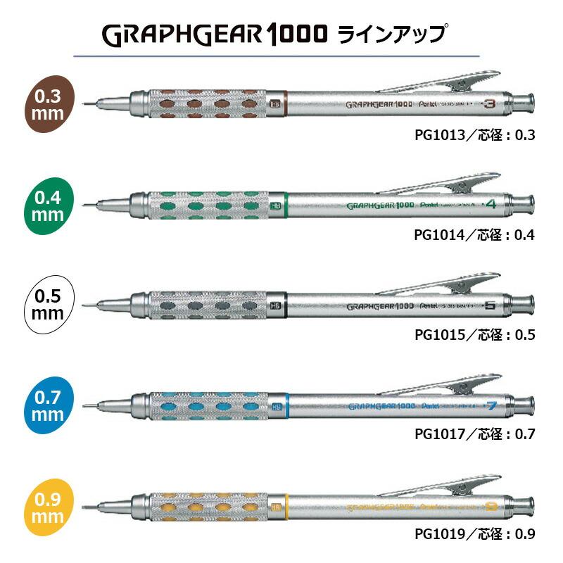 ぺんてる（Pentel） グラフギア1000 製図用シャープペンシル 0.3/0.4