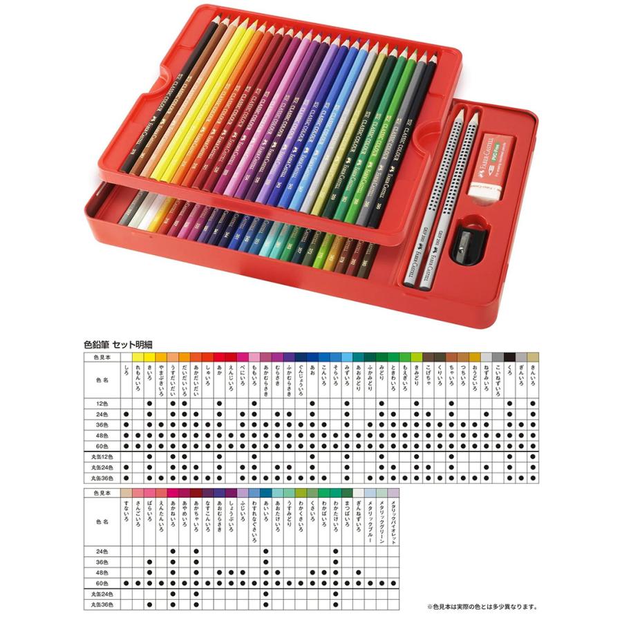 ファーバーカステル FABER-CASTELL 油性色鉛筆 平缶 48色セット TFC-CP
