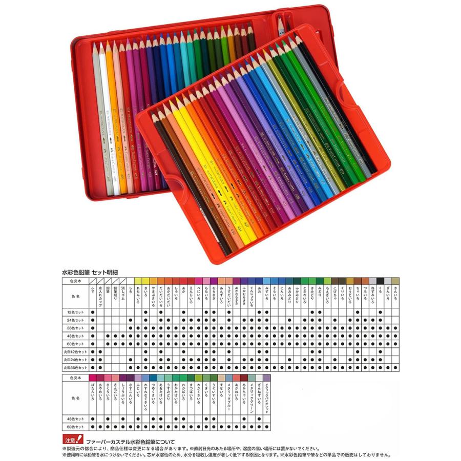 Faber-Castell Goldfaber 色鉛筆　48色セット　缶入り Amazon.co.jp: ファーバーカステル ゴールドファーバー アクア 水彩