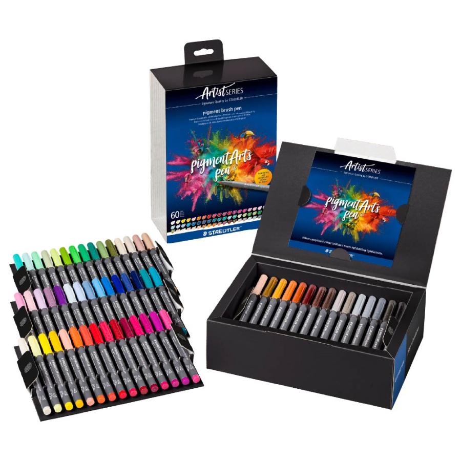 ステッドラー（STAEDTLER） ピグメントブラッシュペン 『60色セット