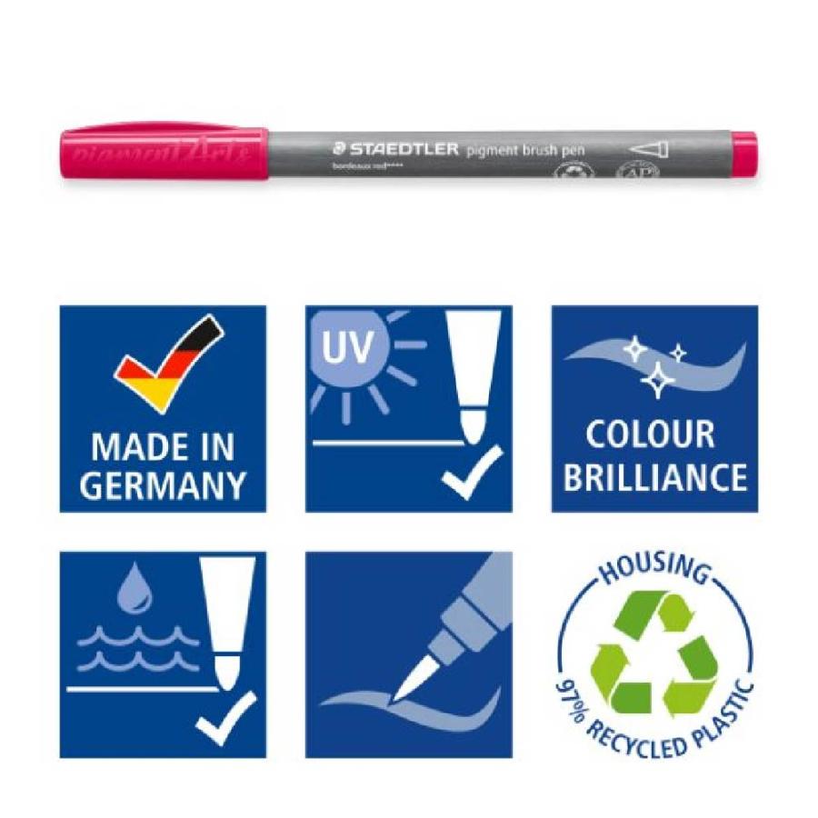 ステッドラー 水性ペン ピグメントブラッシュペン 60色 ステッドラー（STAEDTLER） ピグメントブラッシュペン 『60色セット
