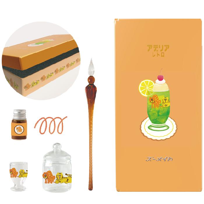 RYU-RYU（リュリュ） アデリアレトロ ガラスペンセット ズーメイト