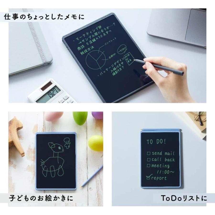 KING JIM（キングジム） ブギーボード BB-20 ブルー ブラック ホワイト