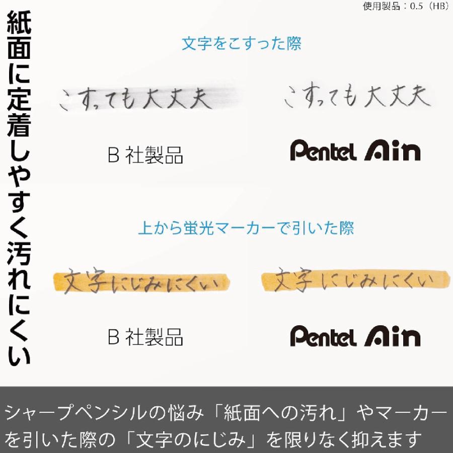 アイン 『3個セット』 ぺんてる シャープペン 替芯 0.5mm HB 40本入り