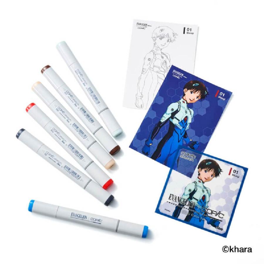 コピック エヴァンゲリオン コラボ コピックスケッチ6本セット