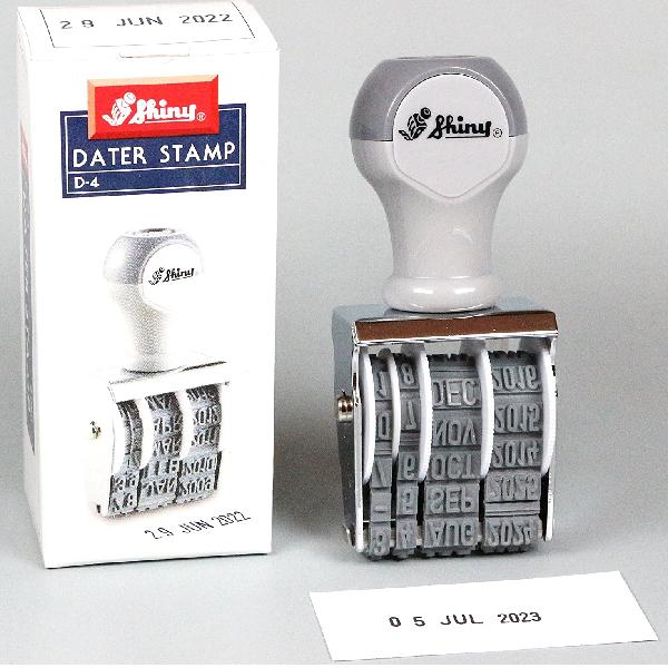 シャイニー 回転式ゴム印 日付印 ゴム印 D-4 『送料無料』 ナンバースタンプ ナンバー 印鑑 事務 黒 仕事 ハンコ データ印 | シヤチハタ | 01