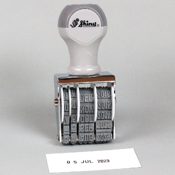 シャイニー 回転式ゴム印 日付印 ゴム印 D-4 『送料無料』 ナンバースタンプ ナンバー 印鑑 事務 黒 仕事 ハンコ データ印 | シヤチハタ | 02