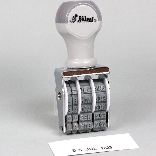 シャイニー 回転式ゴム印 日付印 ゴム印 D-5 『送料無料』 ナンバースタンプ ナンバー 印鑑 事務 黒 仕事 ハンコ データ印 | シヤチハタ | 01