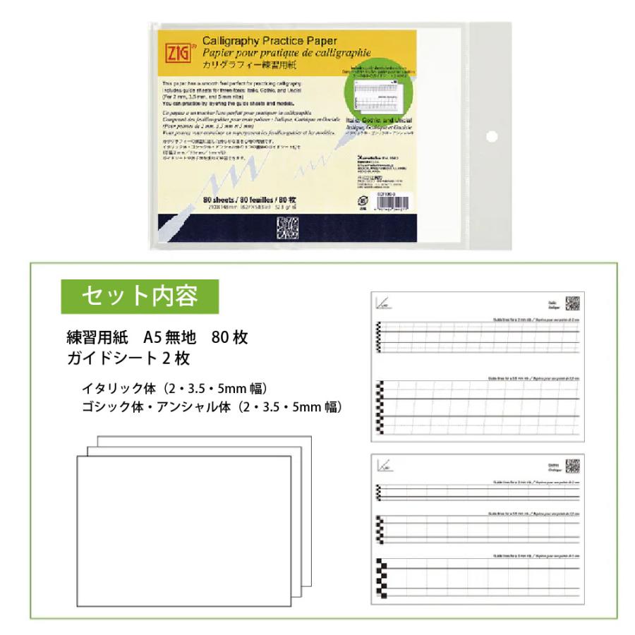 呉竹 A to ZIG ブラッシュレタリングスターターキット セット 初心者