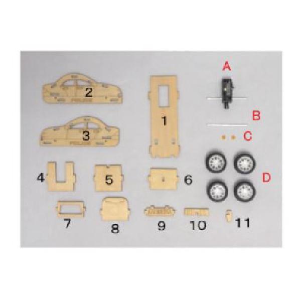 木工工作キット パトカー 車 木工 キット 工作キット クリックポスト 送料無料 木工素材 ステイホーム おうち時間 工作 Ekwk 278 はんこショップおとべ 通販 Yahoo ショッピング