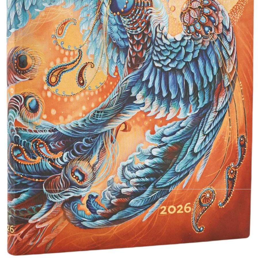 paperblanks（ペーパーブランクス） 2026 手帳 空の鳥 ミディ FJ1224-6