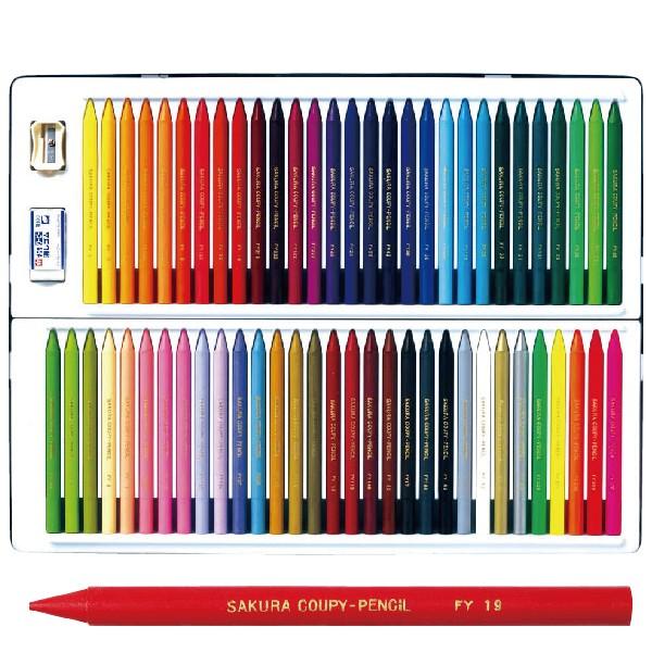 COUPY クーピーペンシル 60色 サクラクレパス 缶入り 『本州送料 COUPY クーピーペンシル 60色 サクラクレパス 缶入り 『本州送料