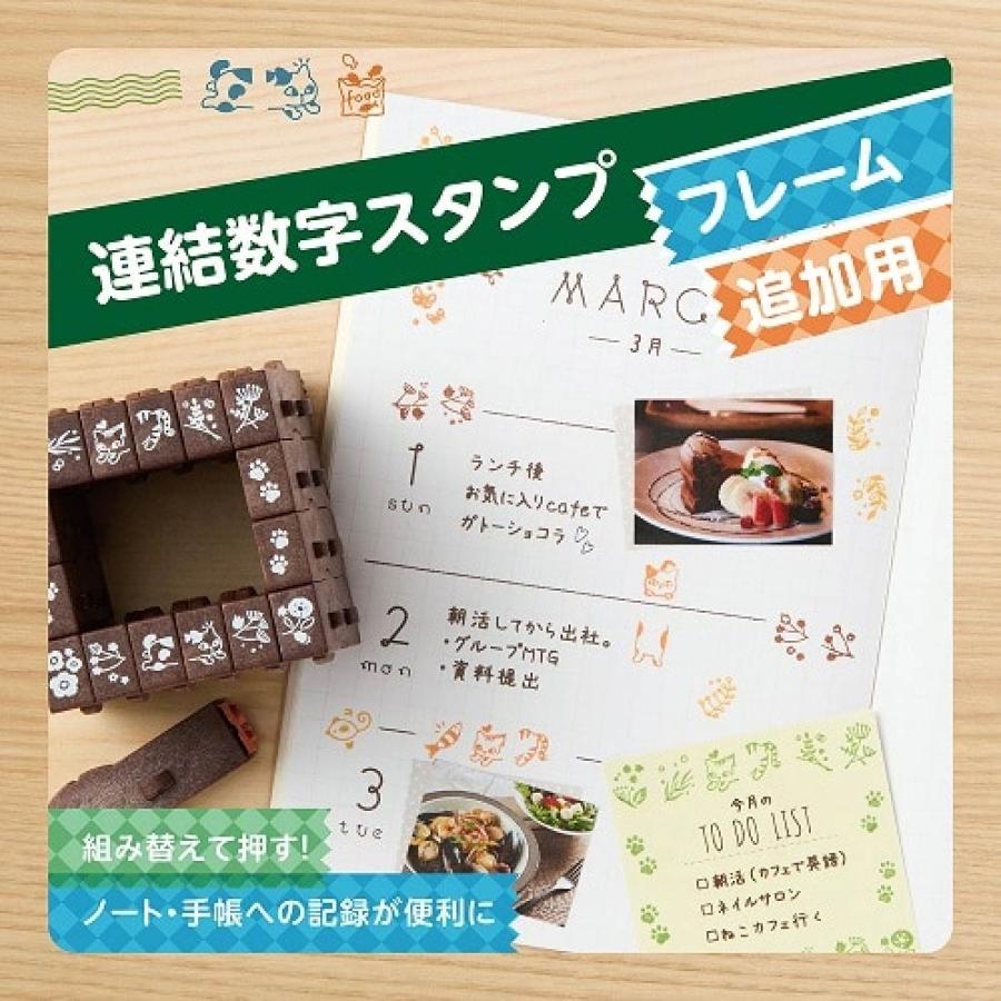 シヤチハタ（Shachihata） 連結数字スタンプ 『フレームA・追加用6本